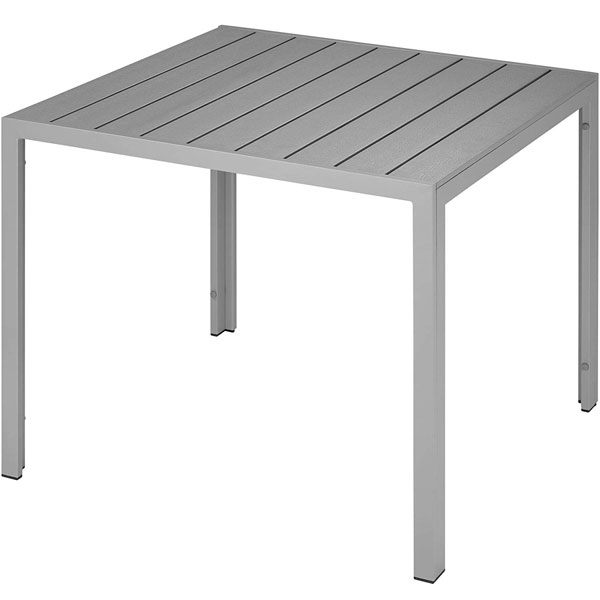 table de jardin en aluminium
